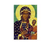 Our Lady of Czestochowa Poster Poster Decorative Painting Canvas Wall Posters And Art Picture Print Modern Family Bedroom Decor Posters 24x36inch(60x90cm)