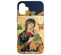 Our Lady of Eternal Help Mary Catholic Icon Case for iPhone 16 Plus