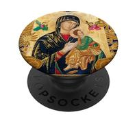 Our Lady of Eternal Help Mary Catholic Icon PopSockets Adhesive PopGrip