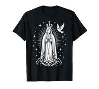 Our Lady of Fatima Blessed Mother Mary Catholic Queen Value Graphic T-Shirt