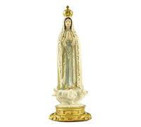 Our Lady Of Fatima Statue, 7.5 Inch Resin Virgin Mary Religious Decor | Faith Accent For Altars, Shelves, Prayer Spaces And Meaningful Gifts