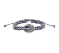 Our Lady of Grace Medal Woven Adjustable Bracelet | Adjustable Band | Great Catholic Gift for Confirmation, One Size, Metal, no gemstone