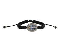 Our Lady of Grace Medal Woven Adjustable Bracelet | Adjustable Band | Great Catholic Gift for Confirmation, One Size, Metal, no gemstone