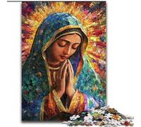 Our Lady of Guadalupe Praying Jigsaw Puzzles for Adults 1000 Piece Puzzle, Educational Family Game Suitable for Desktop Decoration (26x38cm)