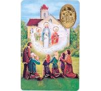 Our Lady of Knock Prayer Card Credit Card Size Multicolour Queen Of Peace Aparittion