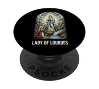 Our Lady of Lourdes 1858 Marian Pilgrimage Catholic PopSockets Adhesive PopGrip