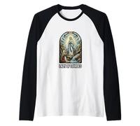 Our Lady of Lourdes 1858 Marian Pilgrimage Catholic Raglan Baseball Tee