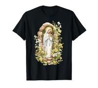 Our Lady of Lourdes Immaculate Blessed Mother Mary Catholic T-Shirt