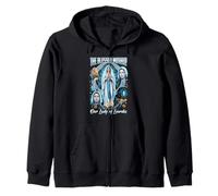 Our Lady of Lourdes Marian Pilgrimage Catholic Zip Hoodie
