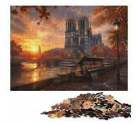Our Lady of Paris Adult Wooden Jigsaw Puzzle | Year-end puzzle gift for adults with tabletop activity for adults at your own pace.