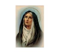 Our Lady of Sorrows Poster Print Art Home Wall Decor Catholic Painting Poster 1 Canvas Poster Bedroom Decor Landscape Office Room Decor Gift Unframe: 12x18inch(30x45cm)