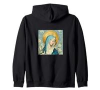 Our Lady of the Lillies - Mary, Holy Mother Zip Hoodie