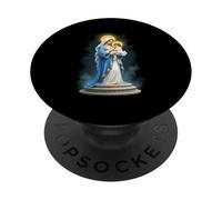 Our Lady Of The Pillar Mother Powerful Saint Mary PopSockets Adhesive PopGrip