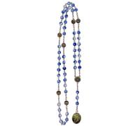 Our Lady of the Seven Sorrows Chaplet Rosary and Prayer Card | Catholic Devotional Prayer | Great Catholic Gift | Round Beads and Full Color Images, M, Metal, No Gemstone