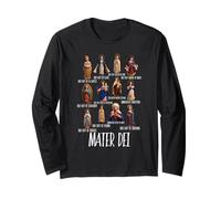 Our Lady The Blessed Mother Latin Marian Titles Catholic Long Sleeve T-Shirt