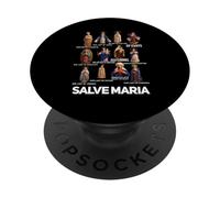 Our Lady The Blessed Mother Latin Marian Titles Catholic PopSockets Adhesive PopGrip