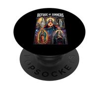 Our Lady The Blessed Mother Latin Marian Titles Catholic PopSockets Adhesive PopGrip