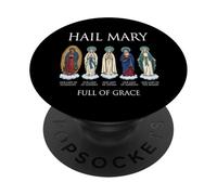 Our Lady The Blessed Mother Latin Marian Titles Catholic PopSockets Adhesive PopGrip