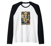 Our Lady The Blessed Mother Latin Marian Titles Catholic Raglan Baseball Tee