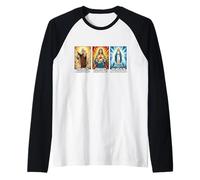 Our Lady The Blessed Mother Latin Marian Titles Catholic Raglan Baseball Tee