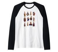 Our Lady The Blessed Mother Latin Marian Titles Catholic Raglan Baseball Tee