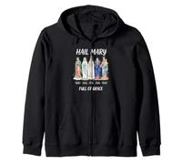Our Lady The Blessed Mother Latin Marian Titles Catholic Zip Hoodie