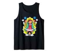 Our Lady Virgen De Guadalupe Cartoon Christian Religious Tank Top