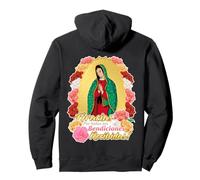 Our Lady Virgen De Guadalupe Saint Virgin Mary Roses Flowers Pullover Hoodie
