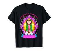 Our Lady Virgen De Guadalupe Virgin Mary Cartoon Virgencita T-Shirt