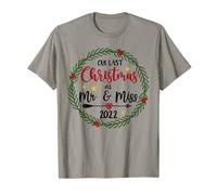Our Last Christmas as Mr Miss Fiance Couples Bridal Shower T-Shirt