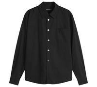 Our Legacy Men's Beyond Shirt Black Casual Liquid Poplin