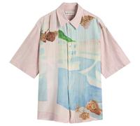 Our Legacy Men's Beyond Shirt Shortsleeve Marina Vista Print Cotton Silk 46 (S)