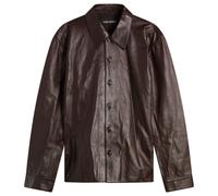 Our Legacy Men's Calfskin Leather Welding Shirt Umber IT 48