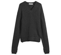 Our Legacy Men's False V-Neck Jumper Charcoal Low Twist Merino