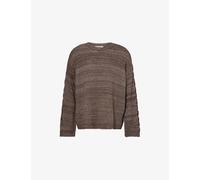 Our Legacy Mens Our Legacy Popover Round-Neck Silk Jumper Wathered Earth 36