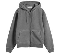 Our Legacy Men's Rascal Zip Up Hood Worn Black Hefty Fleece