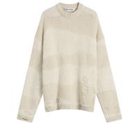 Our Legacy Women's Popover Roundneck Destructive Wave Knit White Destructive Wave
