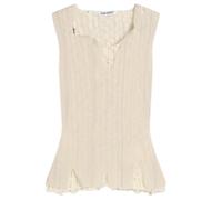 Our Legacy Women's Ragged Vest Taupe Nylon Mesh