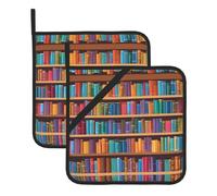 Our Library Bookshelf Heat-Resistant Pot Mat Is The Perfect Companion For Your Kitchen And Dining Table