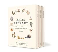 Our Little Library: A Foundational Language Vocabulary Board Book Set for Babies, Including Farm Animals, Forest Animals, Fruits and Veggies, Toys, and Transportation (Tabitha Paige Children's Book)