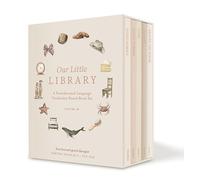 Our Little Library Vol. 2 : A Foundational Language Vocabulary Board Book Set for Babies, Including Ocean Animals, Safari Animals, Food and Drink, Clothes, and Around the House