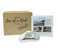 Our love carved in stone Rock - Gift for Anniversary, Valentines Day, Birthday, Christmas For Him or For Her (rockcarve)