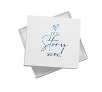 Our Love Story Photo Album, Holds 50 6x4 inch Photos, 18.5x19.5cm, White