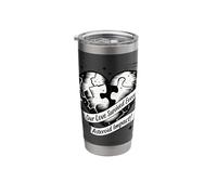 Our Love Survived Every Asteroid Impact Heart Puzzle Stainless Steel Insulated Tumbler