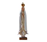 Our Loves of Fatima - Resin Virgin Mary Statue Catholic Religious Decoration | Elegant Piece of the Altar of the House Spiritual Gift for Devotion and Prayer Meditation