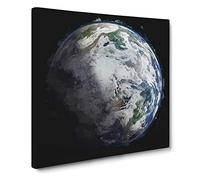 Our Magnificent Earth Canvas Print | Gallery Wrapped 30mm Frame Wall Art | 20x20 inches | Ready to Hang | Modern Picture | Living Room Bedroom Lounge Office