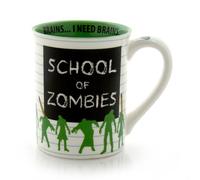 Our Name Is Mud 16-Ounce 'School of Zombies' Mug by Lorrie Veasey, 4.5-Inch