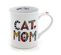 Our Name is Mud 4041508 Cuppa Doodle Cat Mom Mug, Porcelain, Multicolor
