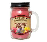 Our Own Candle Company, Passion Fruit Scented Mason Jar Candle, 100 Hour Burn Time, 13 Ounces