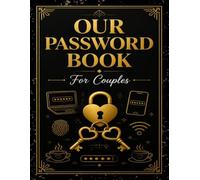 Our Password Book for Couples: Large Print Password Book for Seniors | Cute Password Keeper with Alphabetical Tabs | Usernames & Important Account Information Together | Practical Gift for Couples